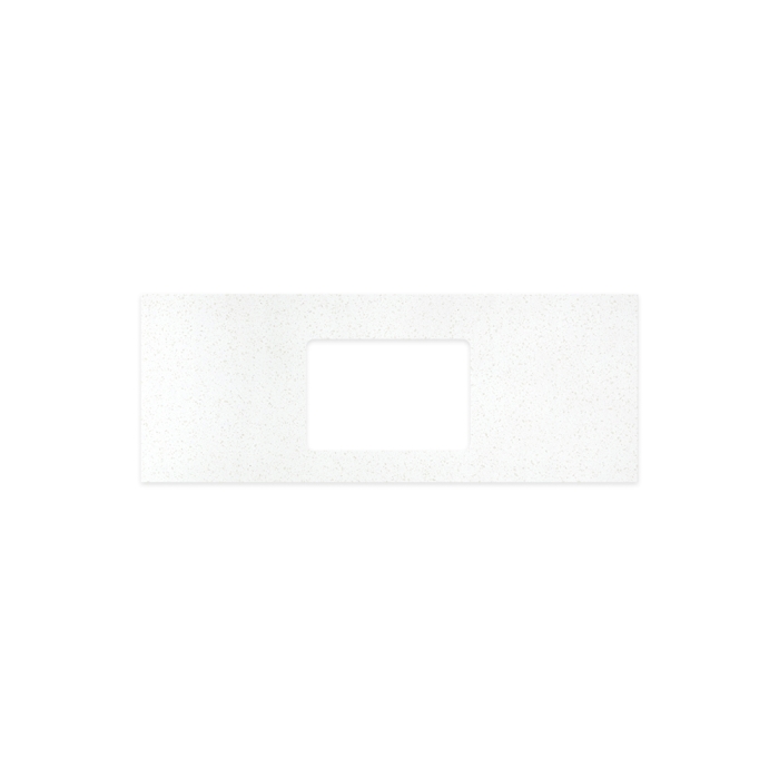 fienza Snowflake Solid Surface Top Rectangular Full Depth with Single Undermount Basin Hole 1200mm