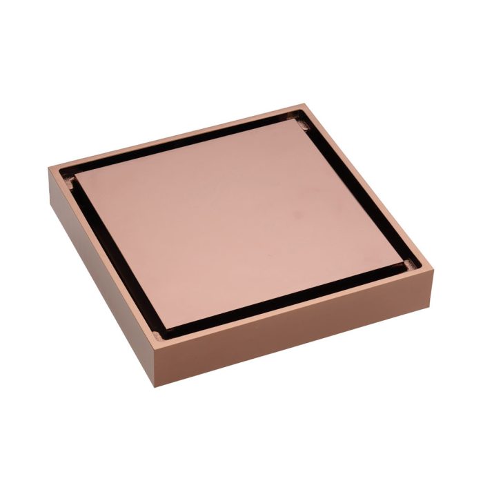 fienza Square Tile 2-in-1 Floor Waste 88mm Outlet Rose Gold