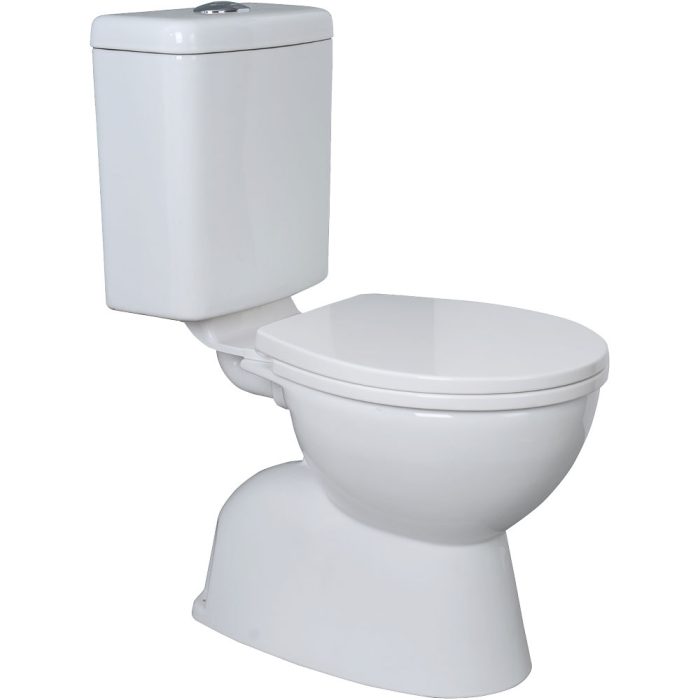 fienza Stella Adjustable Link Toilet Suite Gloss White