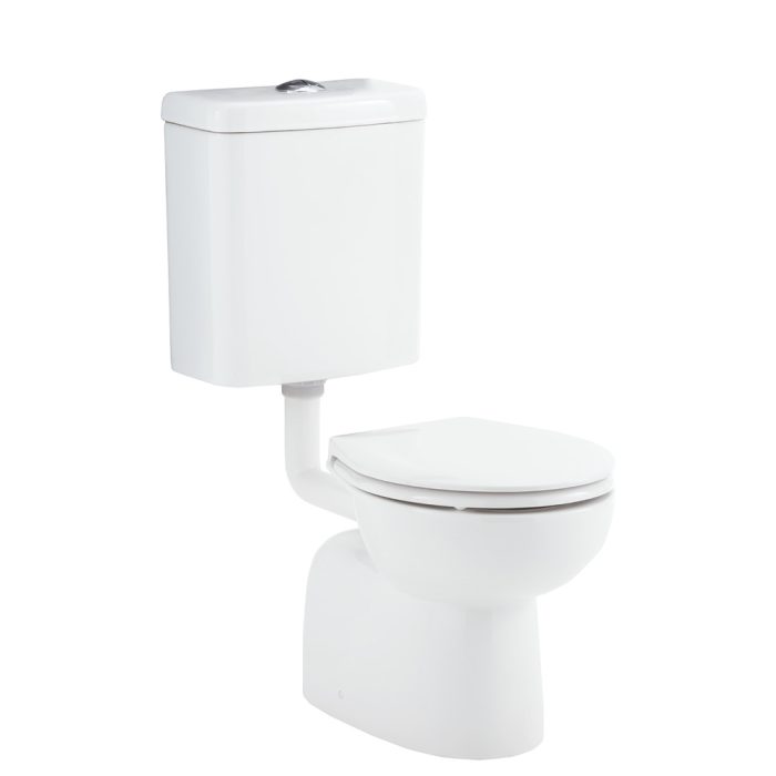 fienza Stella Junior Adjustable Link Toilet Suite Gloss White