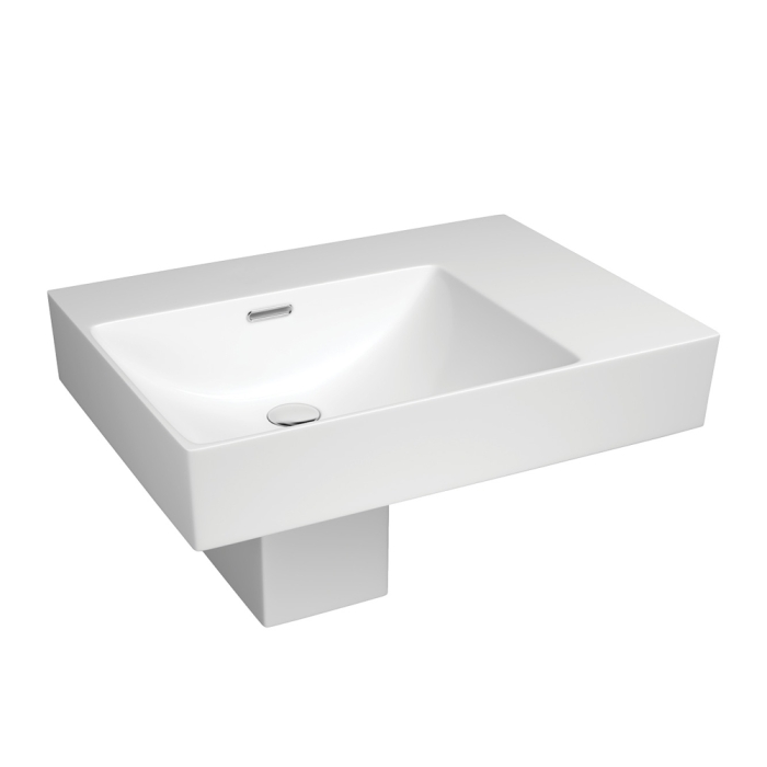 fienza Tono Care Wall Basin with Integral Shroud Left Bowl