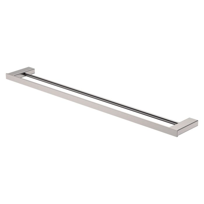fienza Tono Double Towel Rail 810 mm Brushed Nickel