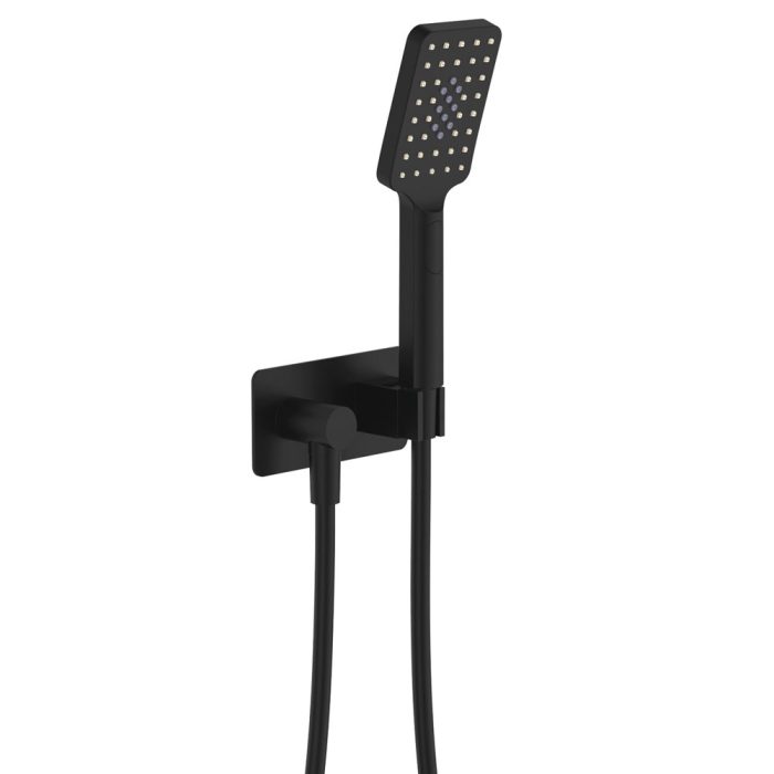 fienza Tono Hand Shower Rectangular Plate Matte Black