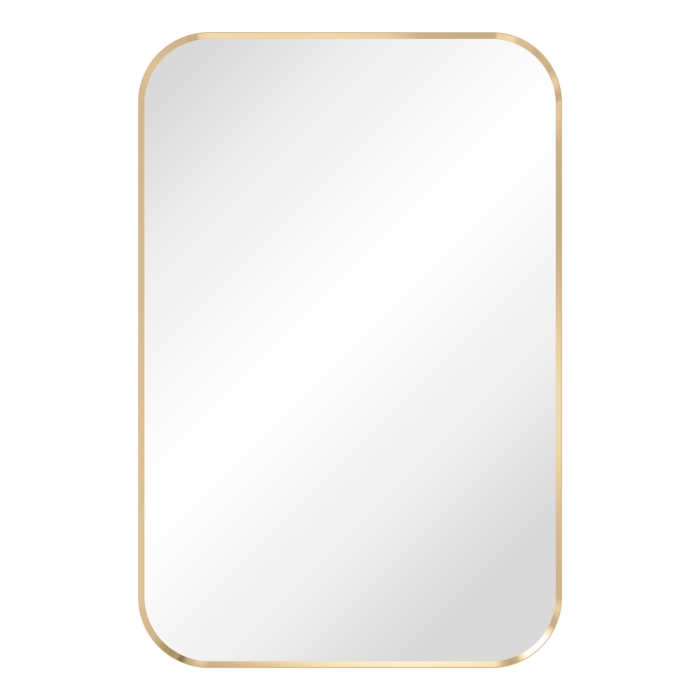 fienza Tono Urban Brass Soft Square Framed Mirror 600 x 900mm