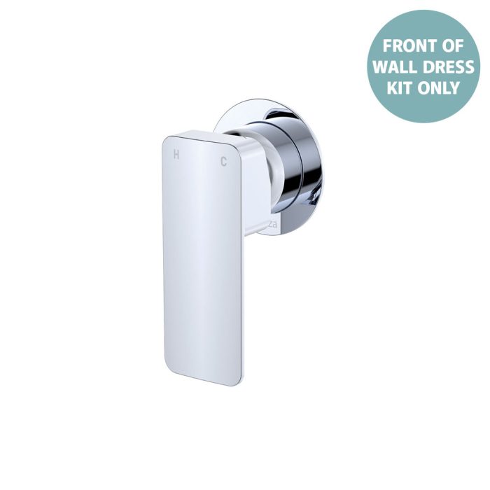 fienza Tono Wall Mixer Dress Kit Chrome Small Round Plate