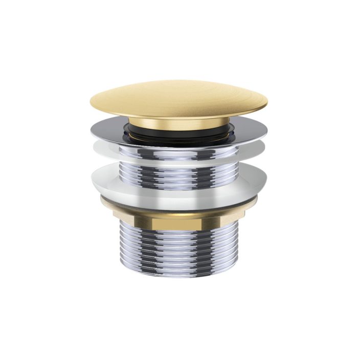 fienza Universal Pull-Out/Pop-Up Brass Cap Bath Waste Non-Overflow Urban Brass