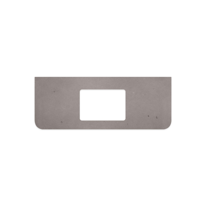 fienza Urban Crete Silica Free Stone Top Curved Full Depth with Single Undermount Basin Hole 1200mm