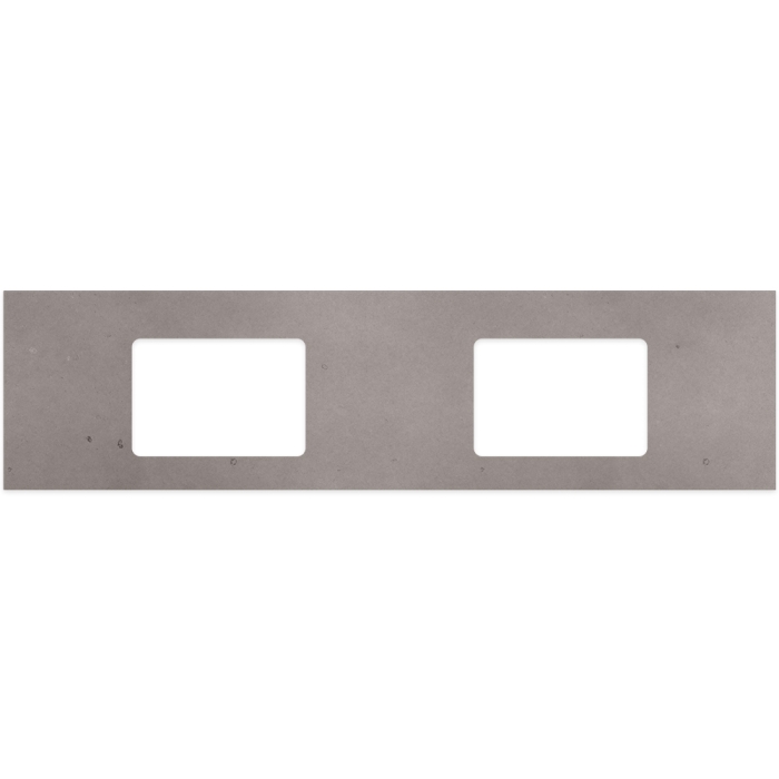 fienza Urban Crete Silica Free Stone Top Rectangular Full Depth with Double Undermount Basin Holes 1800mm