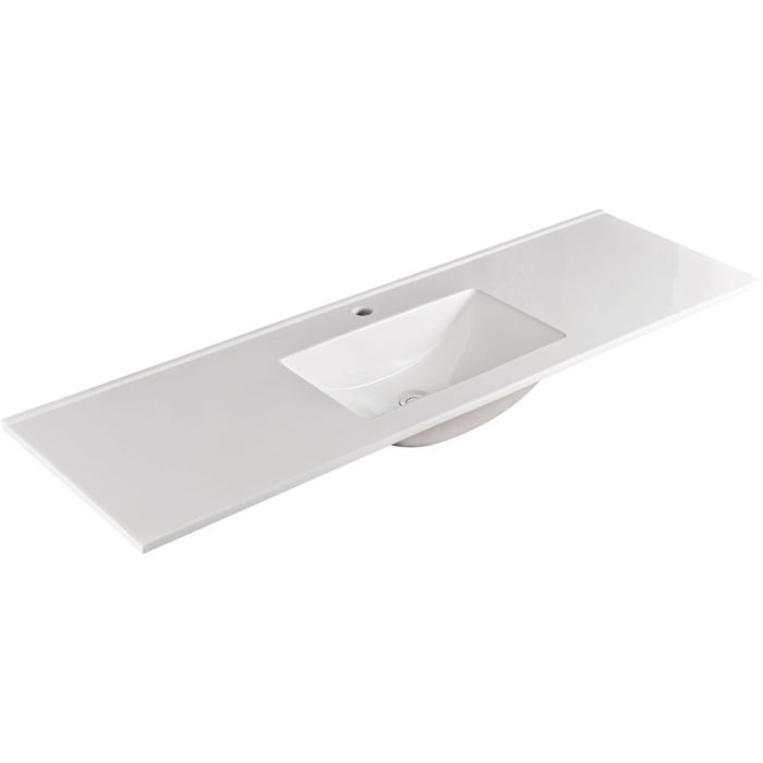 fienza Vanessa Full Depth Single Bowl Poly-Marble Basin Top 1500