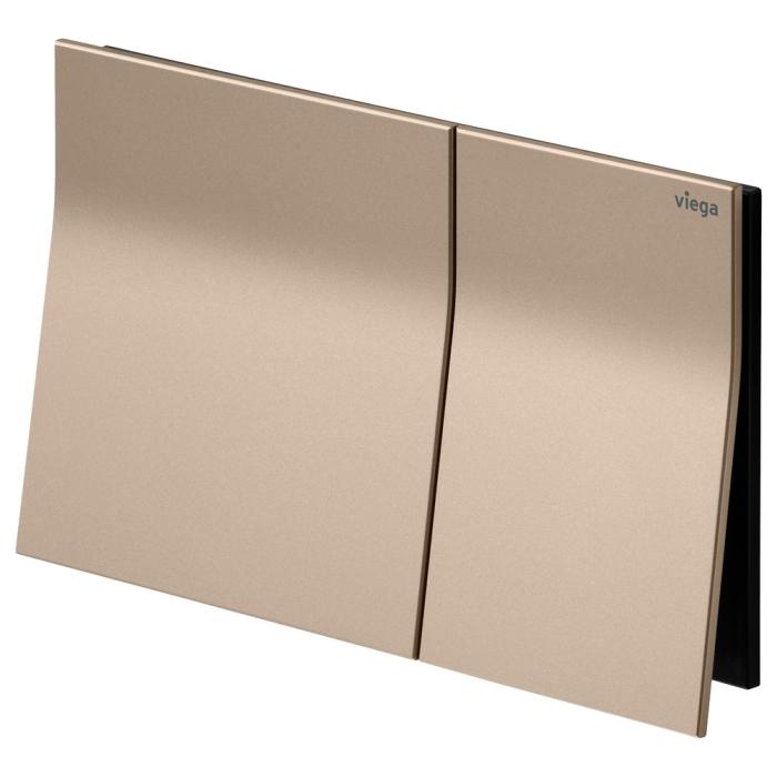 fienza Viega Visign More 200 Angled Flush Plate Matte Copper Metal