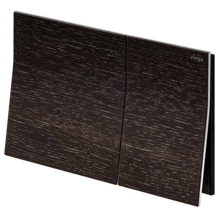 fienza Viega Visign More 200 Angled Flush Plate Stained Oak