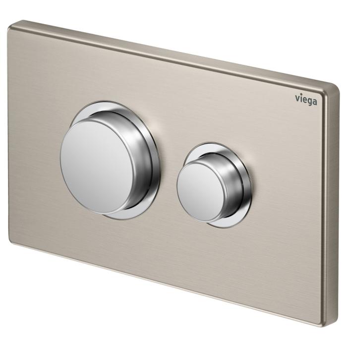 fienza Viega Visign Public 11 Raised Button Flush Plate Stainless Steel