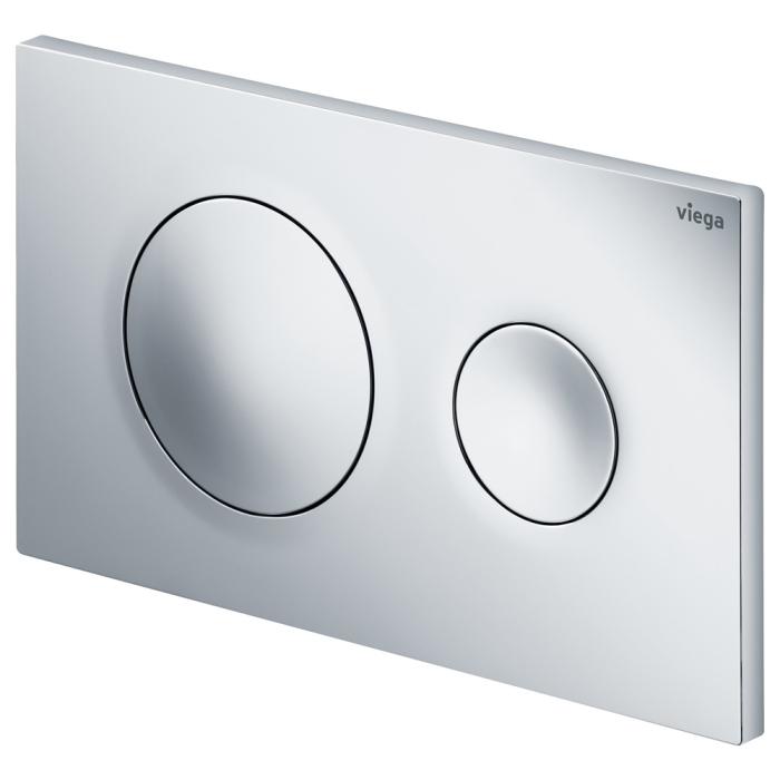 fienza Viega Visign Style20 Round Button Flush Plate Chrome