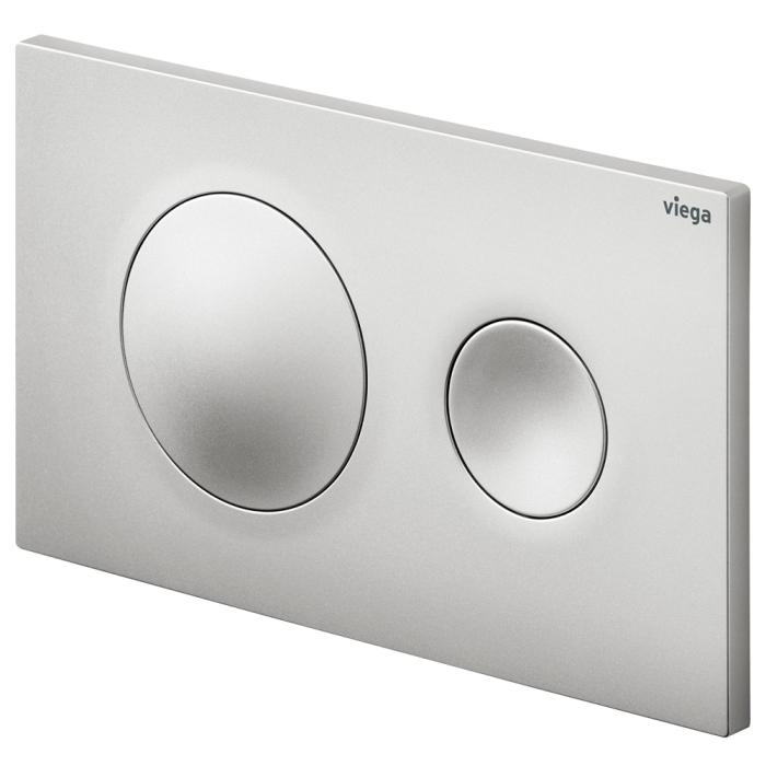 fienza Viega Visign Style20 Round Button Flush Plate Matte Chrome